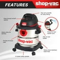 thumbnail image 3 of Shop-Vac 5 Gallon 4.5 Peak HP Wet Dry Vacuum, 3 of 10