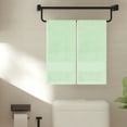thumbnail image 2 of REGALWOVEN Rhombus Pattern Hand Towel Set of 2, Cotton, Highly Absorbent Towels for Bathroom Green 13' x 30', 2 of 8