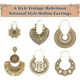 thumbnail image 3 of 6 pares de pendientes colgantes vintage, 3 of 7