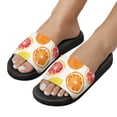 thumbnail image 5 of GZHJMY Stylish Slides for Women Men, Lemon Orange Fruits Soft Flexible Slip-on Sandals Slippers, 5 of 7