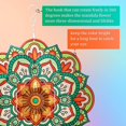 thumbnail image 3 of 12 Inch 3D Hanging Wind Spinner Stainless Steel Wind Spinner Colorful Mandala Spinner Wind Spinner Hanging Ornament for Spring and Summer Outdoor Garden Decor, 3 of 7