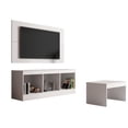 thumbnail image 4 of Centro Entretenimiento The Shop, Mueble de TV, Mesa y Marco blanco, 4 of 10