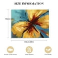 thumbnail image 2 of COMIO  Modern Canvas Flower Wall Art Abstract Gold Butterfly Blue Background Paintings on Canvas Still Life Artwork for Home Kitchen Living Room Bedroom Decorations Wall Decor, 2 of 5