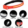 thumbnail image 2 of Rechargeable LED Headlamp, Motion Sensor Headlight with Wide Beam, 5 Modes Waterproof Head Lamp for Outdoor Activities, 2 of 5
