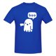 thumbnail image 3 of Camiseta de manga corta 100 % algodón para hombre con el fantasma de la desaprobación, 3 of 5
