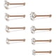 thumbnail image 2 of 20G de acero inoxidable, anillos para la nariz, tachuelas en forma de L, joyería para el cuerpo, 1,5mm, 2mm, 2,5mm, 3mm, 8 piezas, 3 colores Adepaton WMXL-81-3, 2 of 6