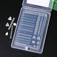 thumbnail image 4 of for nail diy DIY Relief Butterfly Winter Sweater Snowflake Gel Stencils Relief Mould Nails Art Silicone Mold Pad Nail Carving Manicure Tool G-165-09, 4 of 8