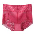 thumbnail image 2 of Bigersell Boyshort Underwear for Women Clearance Shaping Underwear Women Boy Shorts Panty Style P-774 Cotton Plus Size Panties Ladies Thong Briefs Mid Waist Women's Bikini Panties Wine XL, 2 of 8
