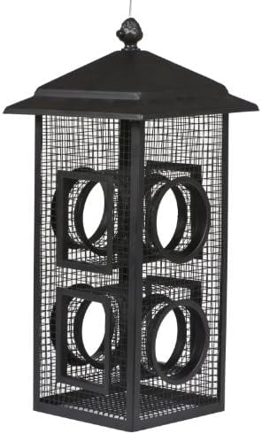 Fly-Thru Wild Bird Feeder - 2 lb Capacity for Black-Oil Sunflower Seeds - Wild Bird Feeder for Outdoors - Outdoor Decor - B00303