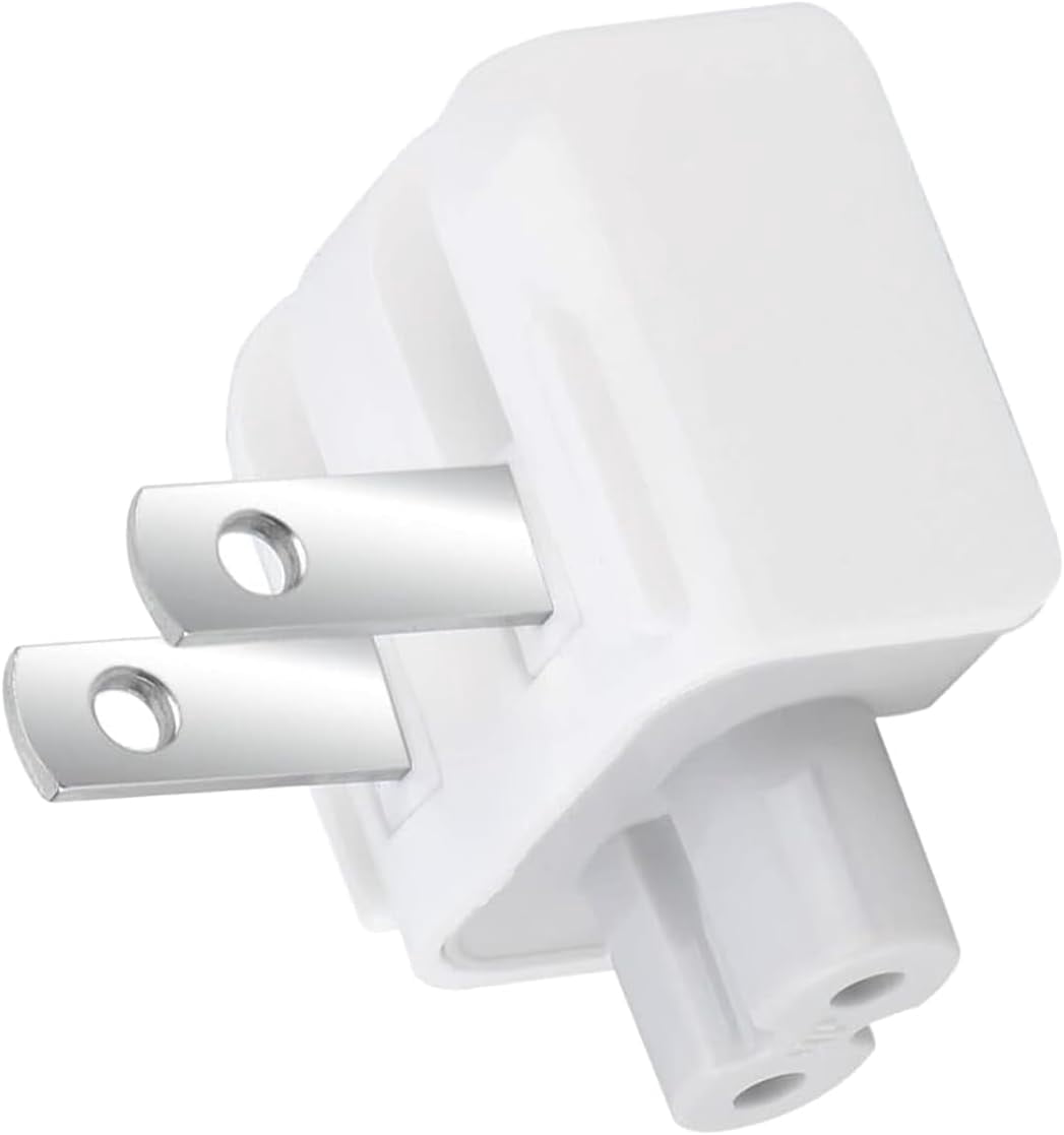 Mac Wall Adapter Plug Duckhead US Charger Cord Standard Duck Head for MacBook, iBook, iPhone, iPod Power Adapter Brick (2 PCs)