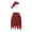 Red, variant on Women Pirate Skirt with Hats Two Piece Set Pirate Costume Halloween Cosplay Halloween Costume Women, Size XL