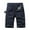 Dark Blue, variant on IROINNID Men's Casual Workout Shorts Breathable Outdoor Bermuda Shorts With Multi-Pocket