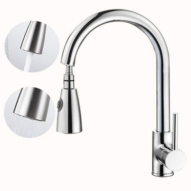 Cosmonic Kitchen Faucet with Pull Down Sprayer Brushed, Commercial Modern rv Stainless Steel Kitchen Faucets, Pull Out Kitchen Faucets