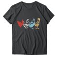 thumbnail image 3 of Gibobby Camisetas Mujer Baratas Manga Corta Mujeres Casual Impresión Manga Corta Cuello Redondo Camiseta Suelta Blusa Tops(Gris oscuro,G), 3 of 4