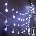 thumbnail image 1 of DYstyle Christmas USB Operated Timer Dimmable 8 Modes Fairy Gypsophila Bubble Ball Lamp LED String Lights, 1 of 4