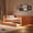 Brown, variant on Newest Full XL Size Upholstered Daybed with Trundle , LED, Black