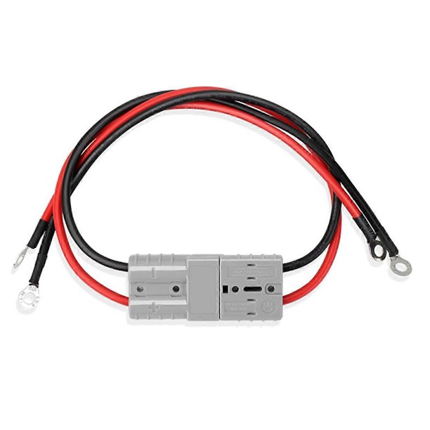 2Pcs Electric Forklift Charging Plug Cable with O Ring Battery Connect Quick Connector 50A 8Awg Conn