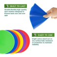 thumbnail image 2 of 8PCS Spot Markers 9 Inch Non Slip Agility Dots Flat Field Cones Circles Rubber Floor Dots for Kids Sports Soccer Basketball Training, Gym Training, Preschool Kindergarten Classroom, 2 of 5