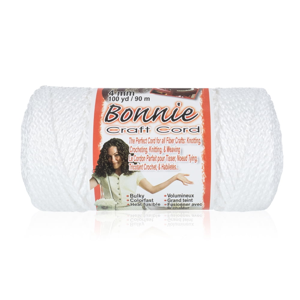 Craft County Bonnie Macrame Cord - 4mm - 100 yd Lengths - Various Colors