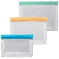 thumbnail image 1 of Bolsas de PEVA para Almacenamiento de Alimentos Reutilizables Sin BPA (15 pzs) Lutema LTMAPVABGSM-15, 1 of 6