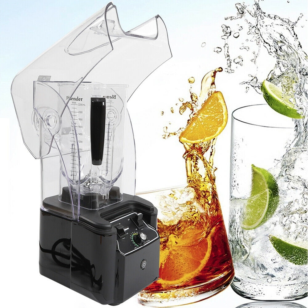 Oukaning 1500W Commercial Fruit Blender Mixer Juicer Smoothie Blender Ice  Crusher Maker 2L