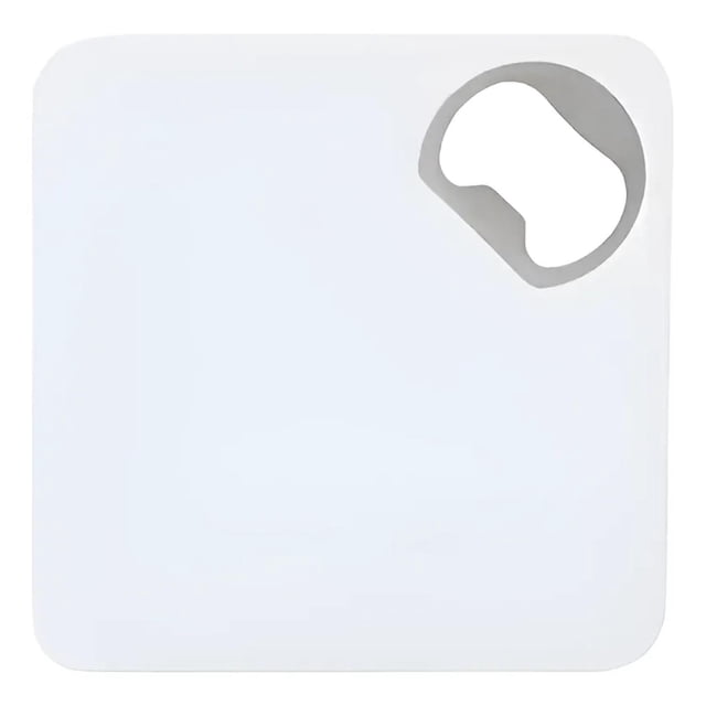 Paquete con 500 piezas de Portavasos antiderrapante con destapador blanco 8.2 x 8.2