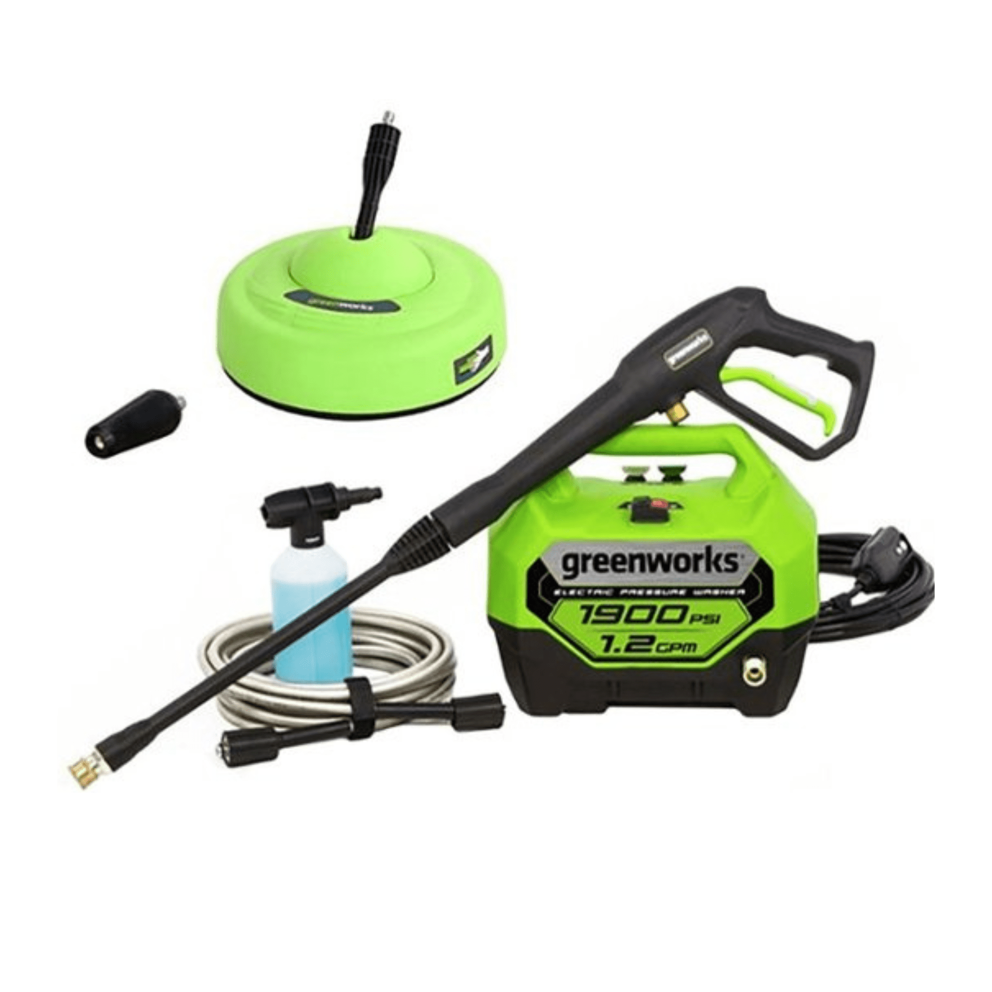 Greenboxin グリーンボクシン Open Box Greenworks 1900 PSI 1.2 GPM Cold Water Electric Pressure