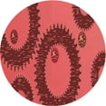 thumbnail image 1 of Ahgly Company Machine Washable Indoor Round Transitional Red Area Rugs, 8' Round, 1 of 7