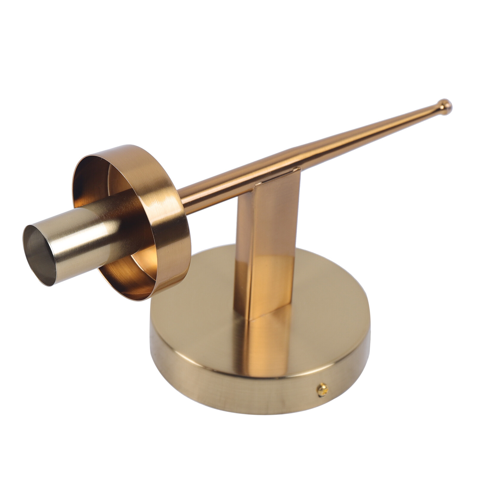DENEST 1-Light Gold Modern Wall Sconce with Glass Shade for Bedroom Living Room