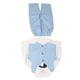 thumbnail image 3 of Conjunto de traje para niño, camisa de manga larga, pantalón, chaleco, estampado de rayas, pajarita, ropa de caballero, trajes azules 100, 3 of 14
