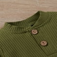 thumbnail image 4 of Newborn Baby Boy Girl Ribbed Romper and Pants Outfits Set 2PCS, 4 of 6
