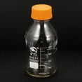 thumbnail image 3 of Unique Bargains 500mL Clear Reagent Media Graduated Borosilicate Glass Storage Bottle Yellow Cap, 3 of 5
