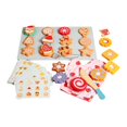 thumbnail image 1 of Juego de comida de juguete para cortar y hornear galletas, juguete educativo, para niños a partir de 3 años, juego de cocina de madera para niños y, 1 of 9