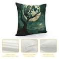 thumbnail image 4 of Orinice Owl Night Moon Graphic Decorative Cushion Throw Pillow Cover for Home Couch Living Room Bed Sofa - Aesthetic Decor for Car Bedroom - 1PC 18x18in, 4 of 5