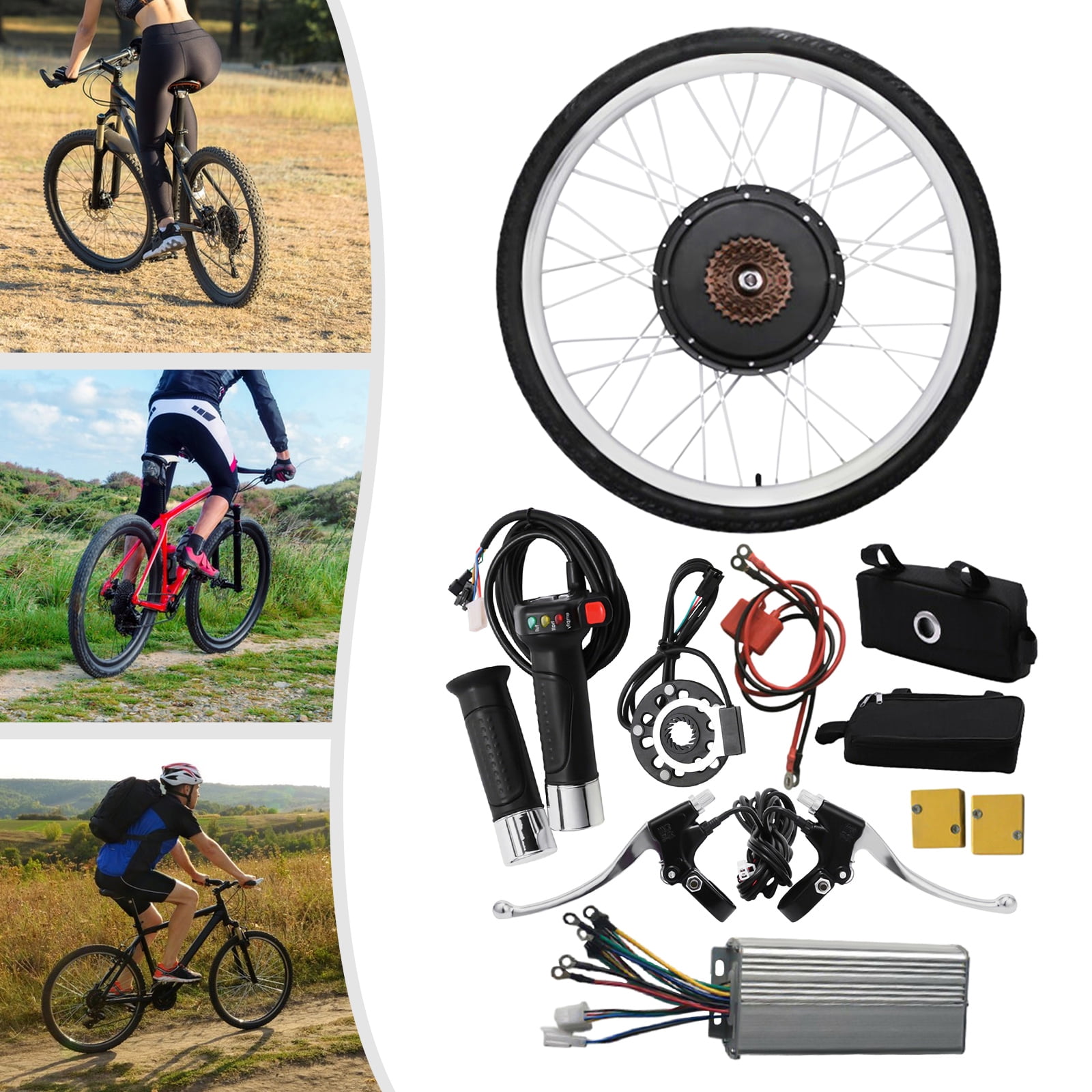 Ktaxon 48V 1000W E-Bike Conversion Kit, 24