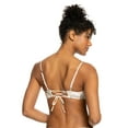 thumbnail image 2 of Roxy Women's Standard Beach Classics Athletic Bikini Top, Bright White Subtly Salty Flat 231, XXL, 2 of 4
