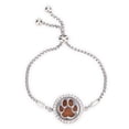 thumbnail image 4 of Pulsera difusora de aceites esenciales de acero inoxidable, pulsera ajustable con medallón de aromaterapia con imán para niñas y mujeres, 4 of 8