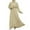 Beige, variant on Women's Long Sleeve Dress Vintage Pullover Abaya Prayer Clothes