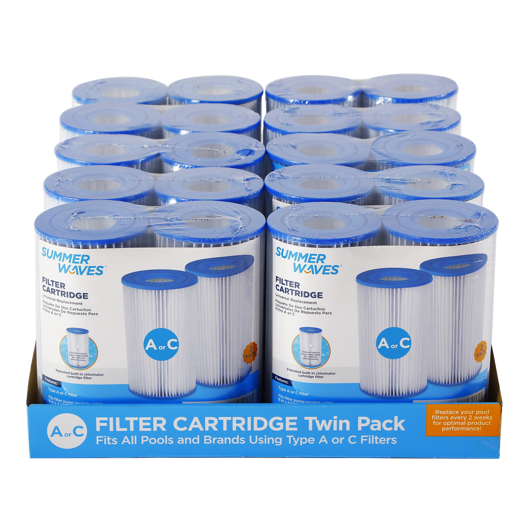Summer Waves® Filter Cartridge 20 Pack (Type A/C)