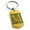 Gold, variant on Stainless Steel Letter M Initial Floral Box Monogram Engraved Engraved Dog Tag Keychain Keyring