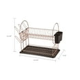 thumbnail image 2 of Jiallo Stainless Steel 2-Tier dish rack with dripping tray (Rose Gold), 2 of 2