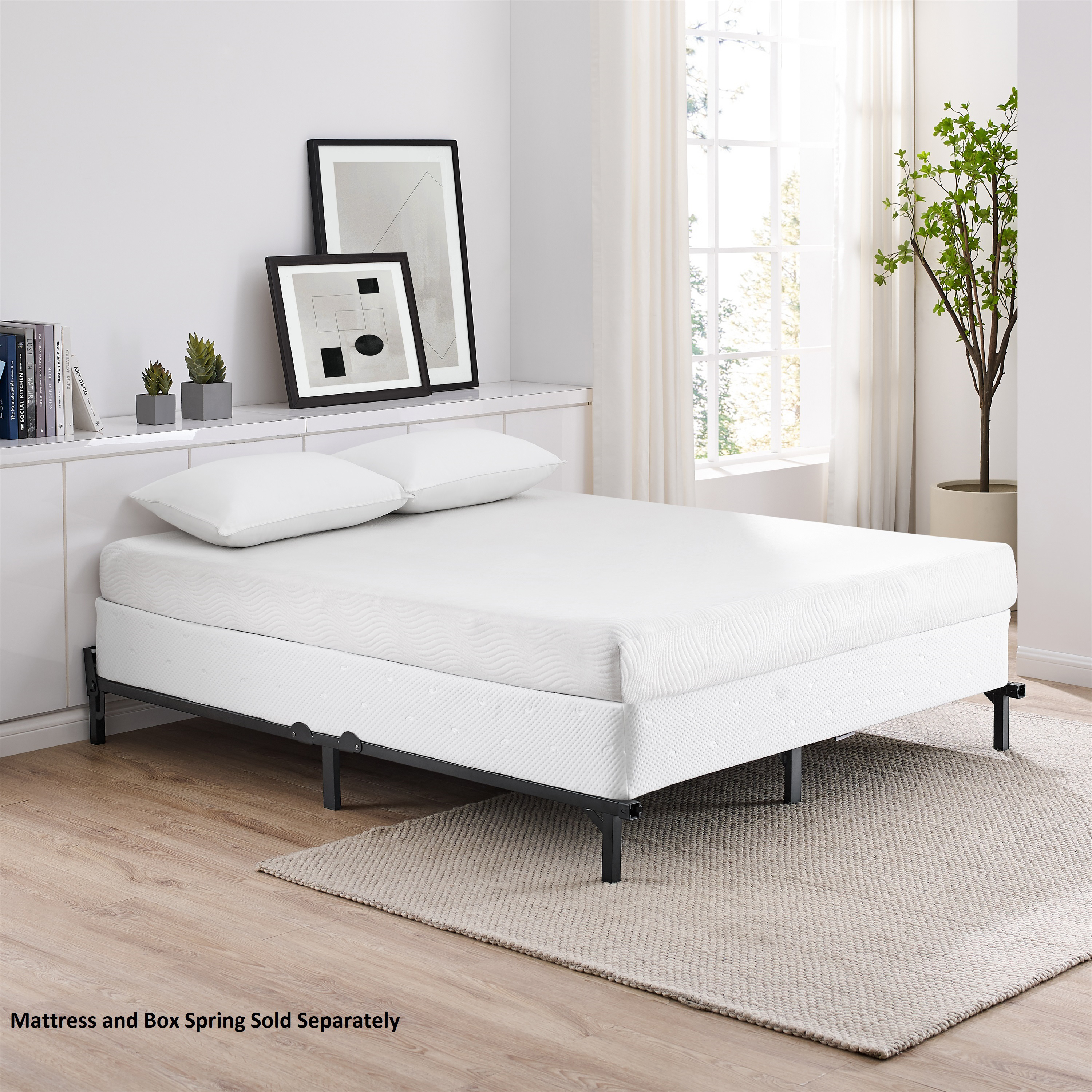Mainstays Adjustable Metal Bed Frame, Twin/Full/Queen photo 4