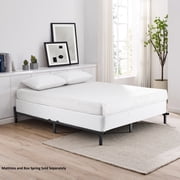 Mainstays 7 Twin/Full/Queen Size Adjustable Metal Bed Frame, Black, BOX SPRING REQUIRED (SOLD SEPARATELY)
