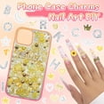 thumbnail image 5 of MEC 330 Pcs Junk Phone Case Charms 26 Pcs A-Z Rhinestone Alphabet Letter Charm, Mix Yellow Flower Bow Heart Pearls Flatback Resin Charms Letter Junk Cases Kit for DIY Crafts, 5 of 14
