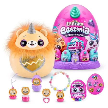 Rainbocorns Eggzania Mini Mania by ZURU Plush Surprise Unboxing with Animal Soft Child Toy