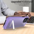 thumbnail image 4 of CoverON Apple iPhone 12 Pro Max Case (6.7"), Slim Metal Kickstand Rugged Dual Layer Cover, Purple, 4 of 7