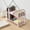 Pink, variant on Double Layer Desktop Storage Rack Desk Mini Bookshelf Organizer 2 Tier Hollow Tabletop Shelf For Dormitory Sturdy Desktop Storage Shelf With Minimalist (Black)