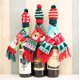 thumbnail image 2 of Conjunto de decoración de botella de vino tinto con gorro de bufanda de punto de Navidad de 3 uds. Vhermosa FLD-4011, 2 of 3
