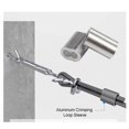 thumbnail image 4 of Luckkyme - Engarzado de cables de aluminio para cables y cables de doble virola de 2 mm de diámetro (paquete de 500), 4 of 5