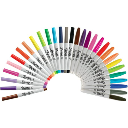 Sharpie Permanent Markers, Special Edition, Assorted, 30 Count plus Bonus Coloring Pages